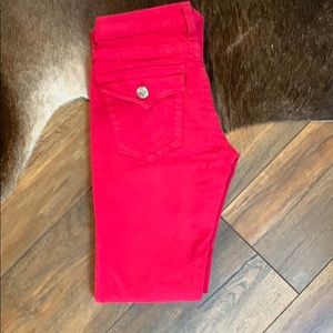 True Religion Hot Pink Skinny Jeans!